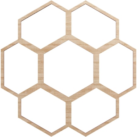 Ekena Millwork Florin Wood Fretwork Pierced Ceiling Medallion, Alder, 16"OD x 6 7/8"ID x 1/4"T CMWP16X16X0250FOAL